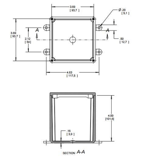 4 inch junction box dimensions|4 inch square electrical box.